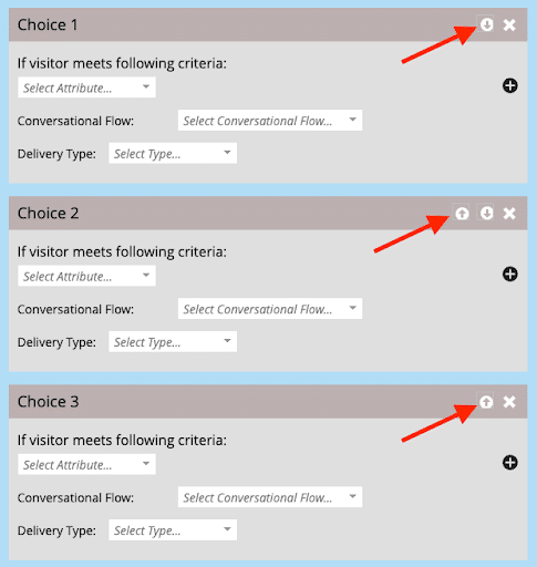 Re-ordered conversation flow logic.